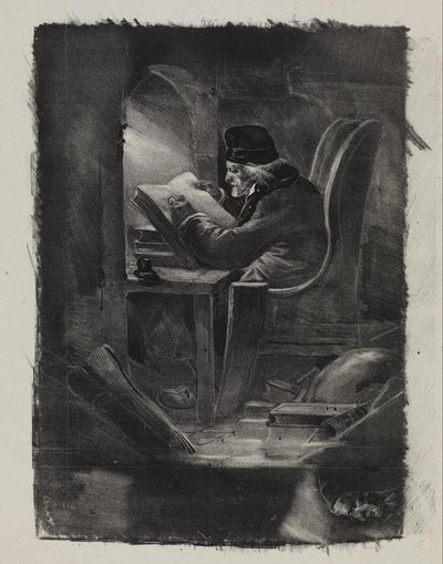 Essai à la Manière Noire (A Geographer) by Nicolas Toussaint Charlet